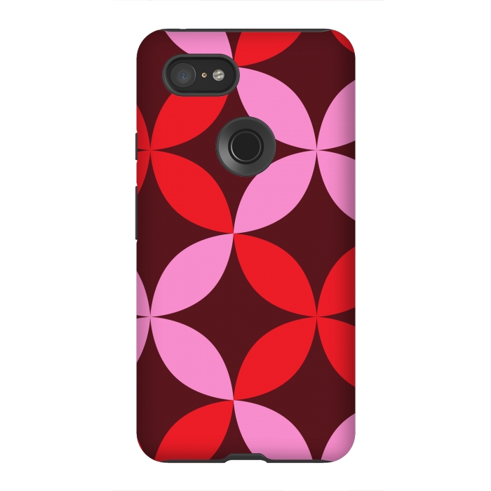 Pixel 3XL StrongFit red pink floral  by Winston