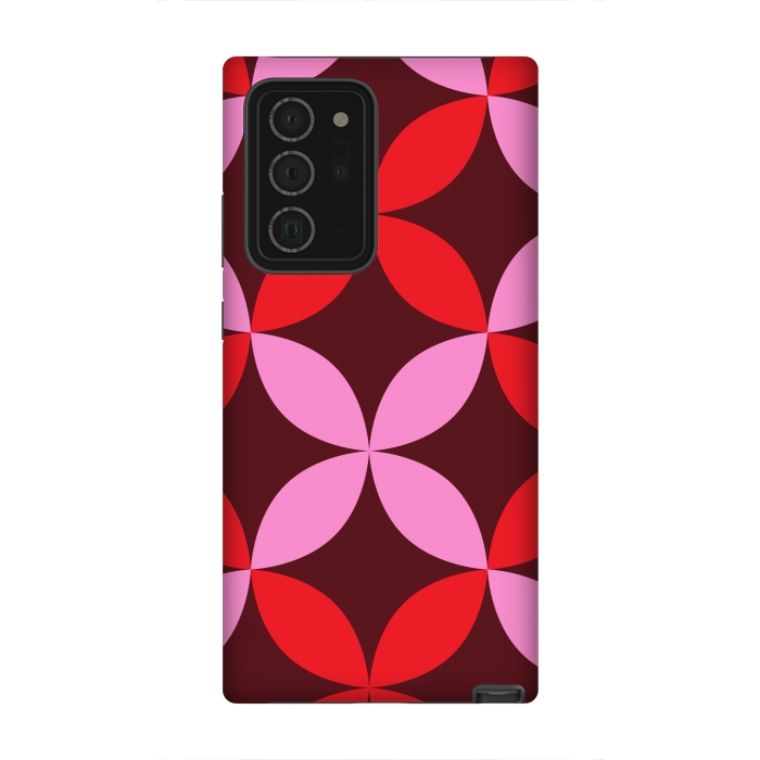 Galaxy Note 20 Ultra StrongFit red pink floral  by Winston