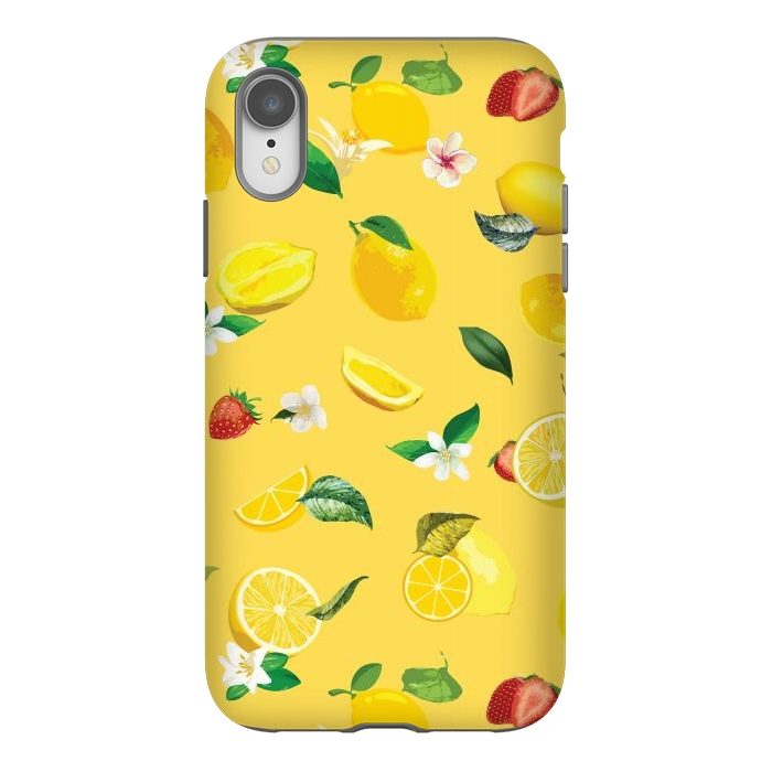 iPhone Xr StrongFit Lemon & Strawberry 2 by Bledi