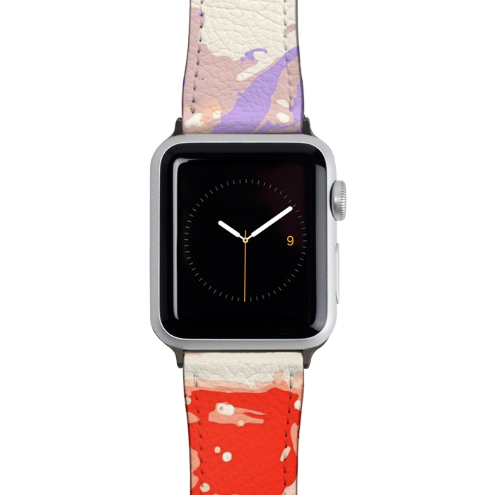 Watch 42mm / 44mm Strap PU leather Vedant Abstract by Creativeaxle
