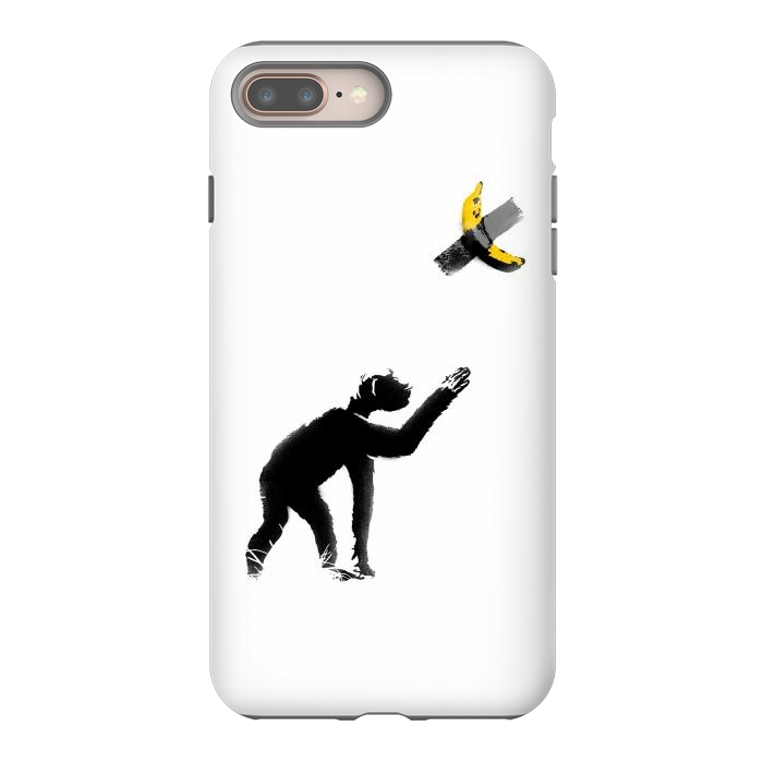 iPhone 7 plus StrongFit Chimpanzee and Banana Taped by Afif Quilimo