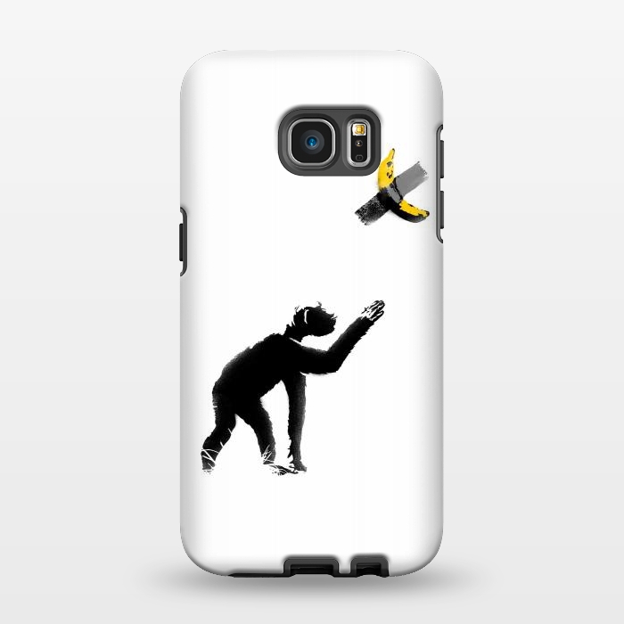 Galaxy S7 EDGE StrongFit Chimpanzee and Banana Taped by Afif Quilimo