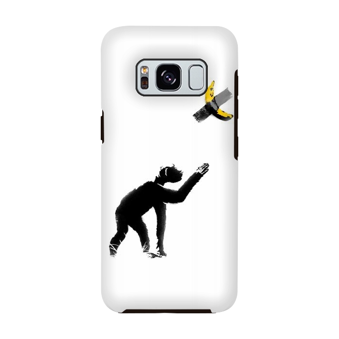 Galaxy S8 StrongFit Chimpanzee and Banana Taped by Afif Quilimo