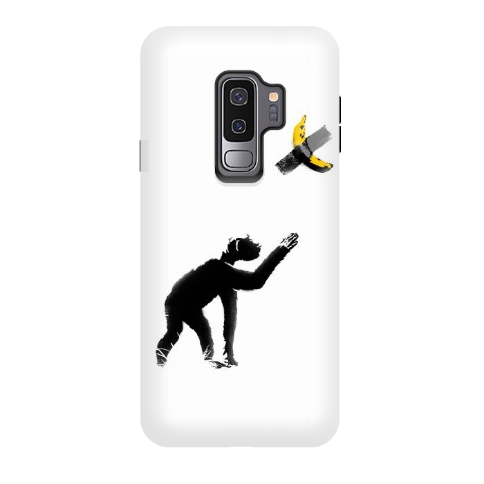 Galaxy S9 plus StrongFit Chimpanzee and Banana Taped by Afif Quilimo