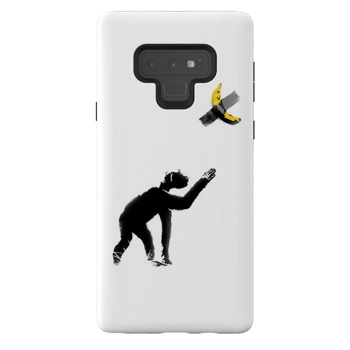 Galaxy Note 9 StrongFit Chimpanzee and Banana Taped by Afif Quilimo