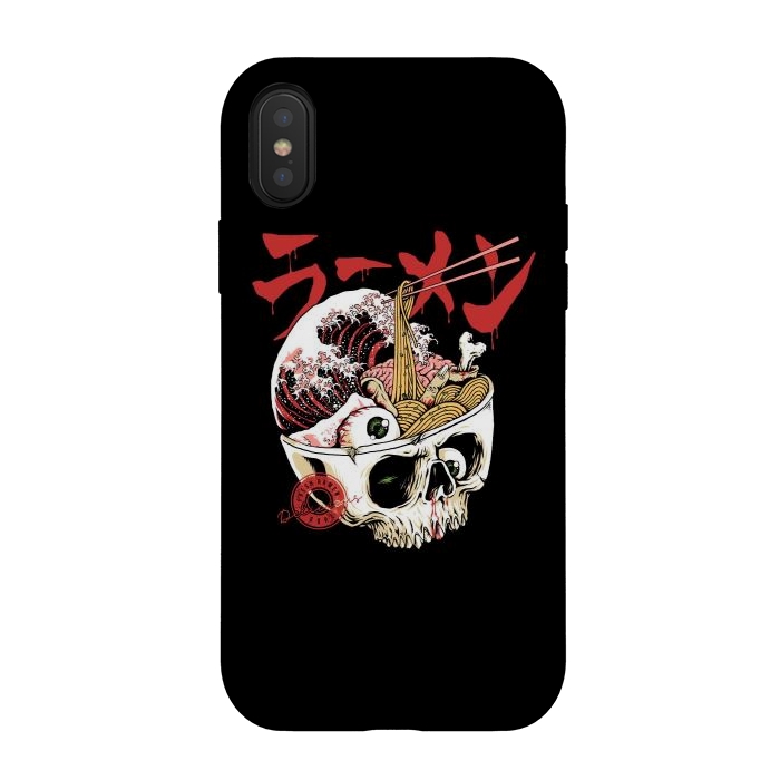 iPhone Xs / X StrongFit Scary Ramen by Afif Quilimo