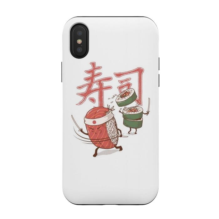 iPhone Xs / X StrongFit Sushi Warrior by Afif Quilimo