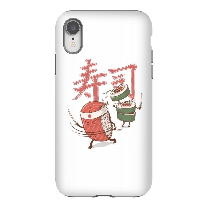 iPhone Xr StrongFit Sushi Warrior by Afif Quilimo