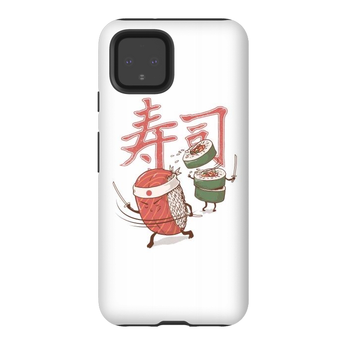Pixel 4 StrongFit Sushi Warrior by Afif Quilimo