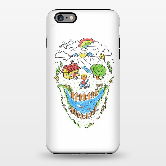 iPhone 6/6s plus StrongFit Skull Kid Draw 1 by Afif Quilimo