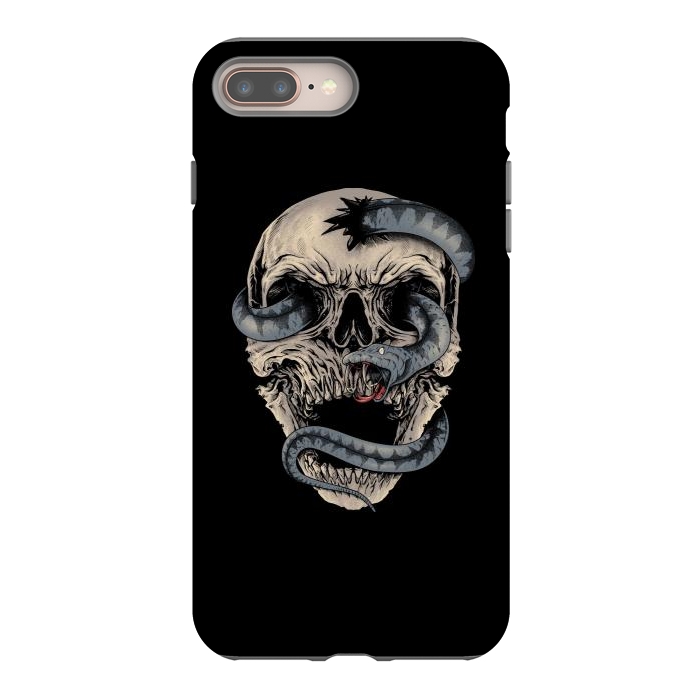 iPhone 7 plus StrongFit Skull Snake by Afif Quilimo