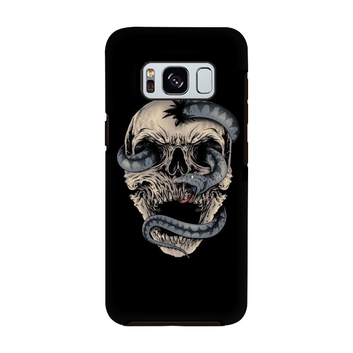 Galaxy S8 StrongFit Skull Snake by Afif Quilimo