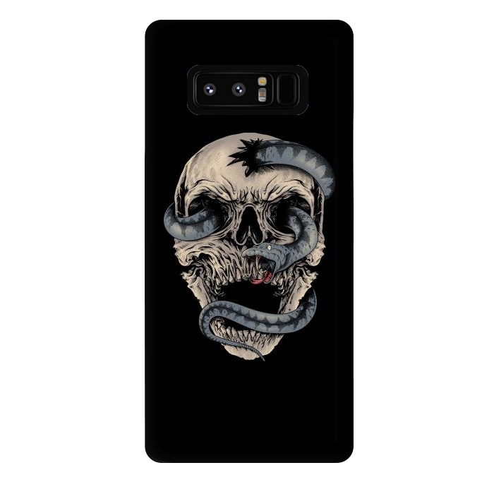 Galaxy Note 8 StrongFit Skull Snake by Afif Quilimo