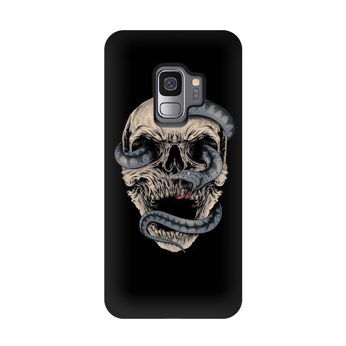 Galaxy S9 StrongFit Skull Snake by Afif Quilimo