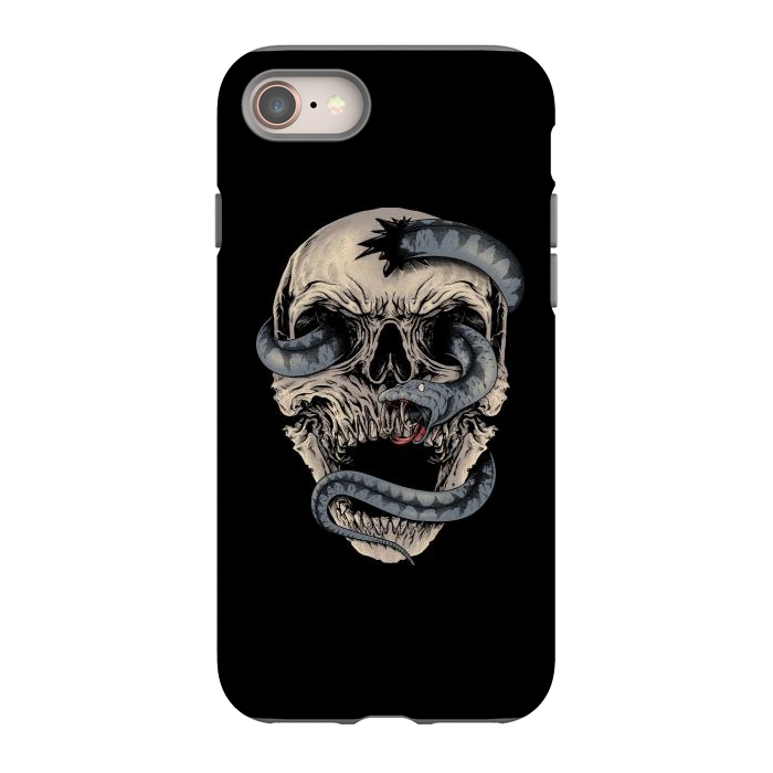 iPhone 8 StrongFit Skull Snake by Afif Quilimo