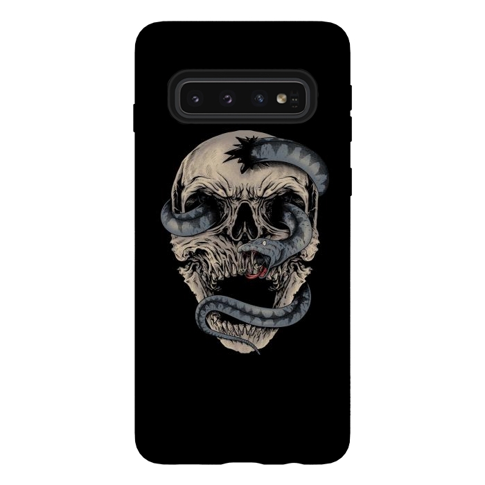 Galaxy S10 StrongFit Skull Snake by Afif Quilimo