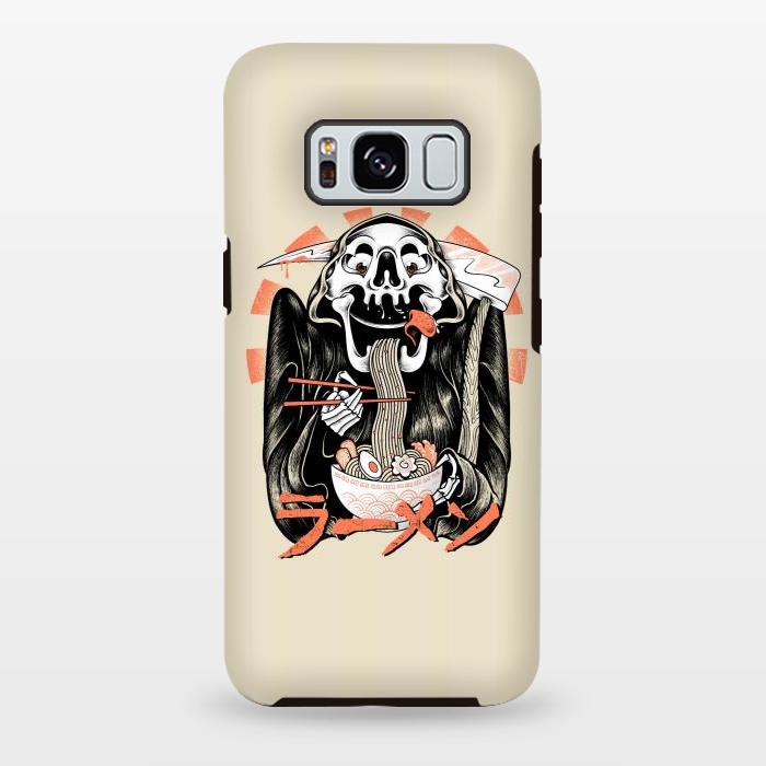 Galaxy S8 plus StrongFit Grim Reaper Love Ramen by Afif Quilimo