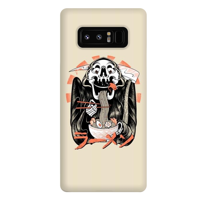 Galaxy Note 8 StrongFit Grim Reaper Love Ramen by Afif Quilimo