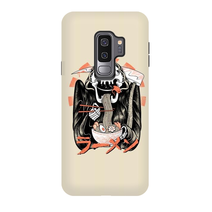 Galaxy S9 plus StrongFit Grim Reaper Love Ramen by Afif Quilimo