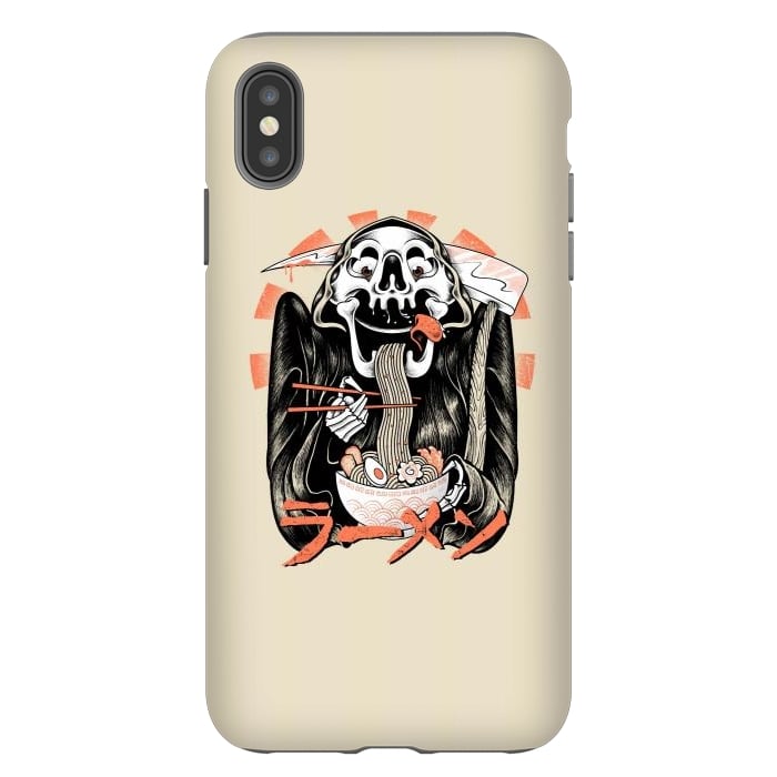 iPhone Xs Max StrongFit Grim Reaper Love Ramen by Afif Quilimo