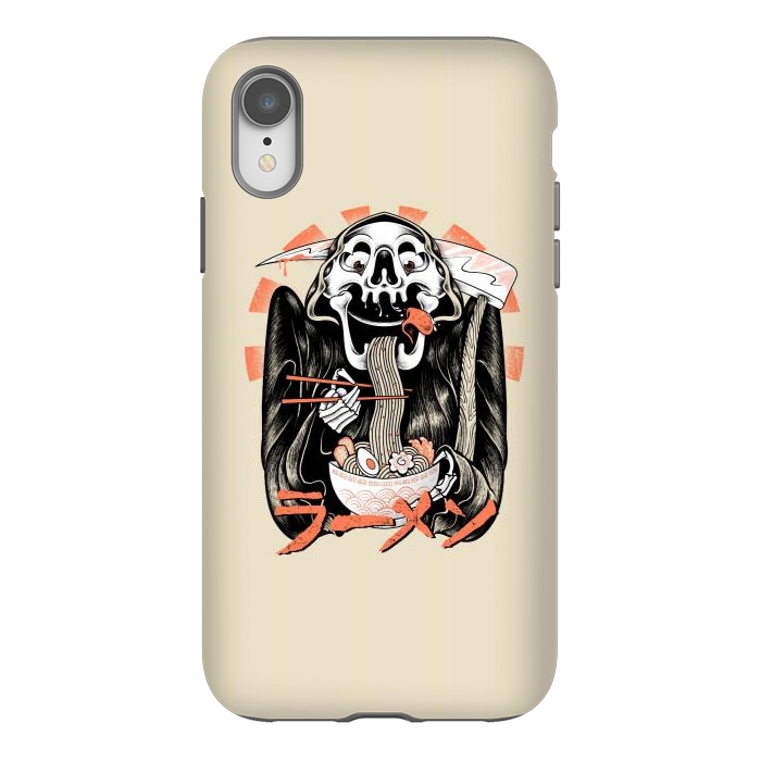 iPhone Xr StrongFit Grim Reaper Love Ramen by Afif Quilimo