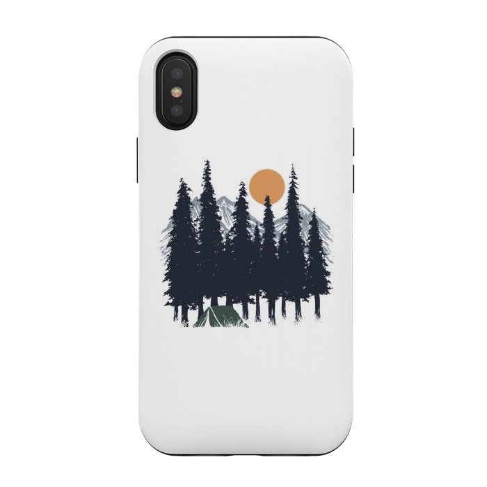 iPhone Xs / X StrongFit Camping 10 by Afif Quilimo