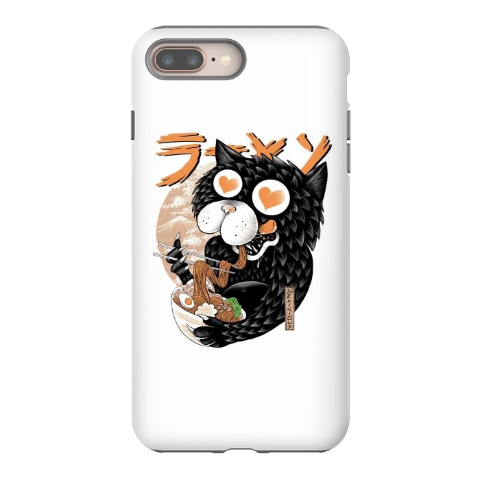 iPhone 7 plus StrongFit Cat Love Ramen by Afif Quilimo