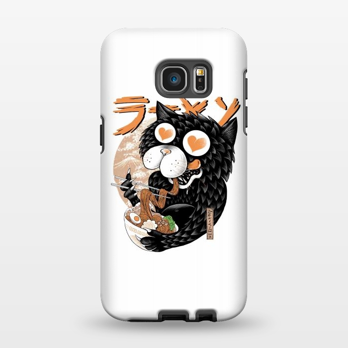 Galaxy S7 EDGE StrongFit Cat Love Ramen by Afif Quilimo