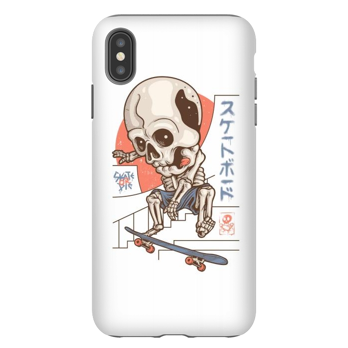 iPhone Xs Max StrongFit Skullboarding 1 by Afif Quilimo