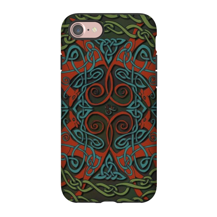 iPhone 7 StrongFit Art Nouveau Greyhounds by Lotti Brown