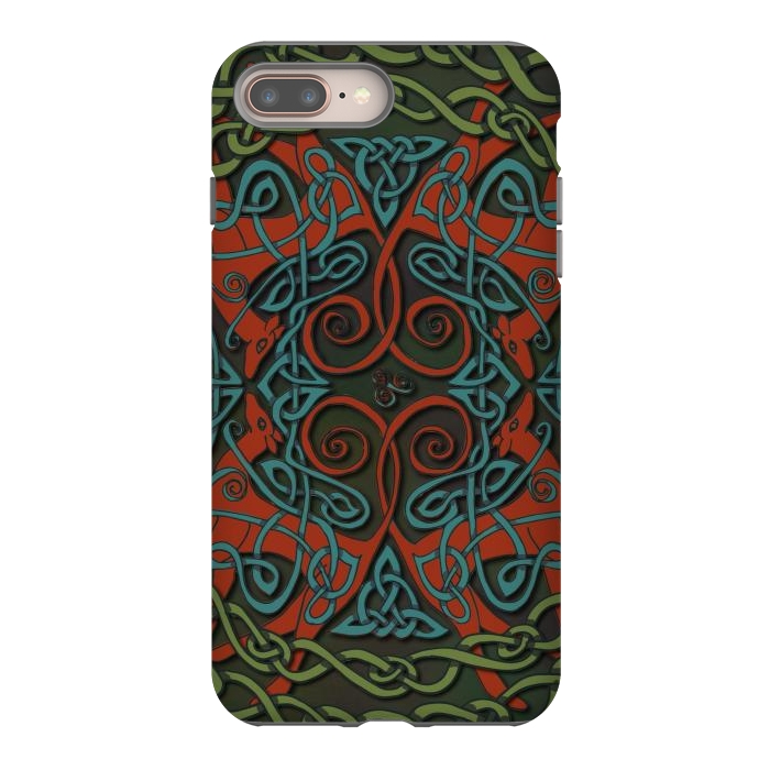 iPhone 7 plus StrongFit Art Nouveau Greyhounds by Lotti Brown