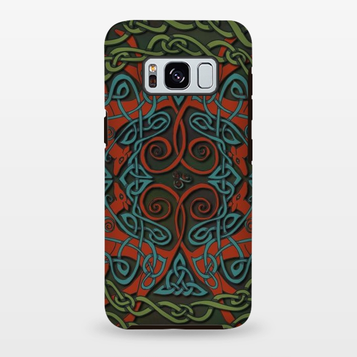 Galaxy S8 plus StrongFit Art Nouveau Greyhounds by Lotti Brown