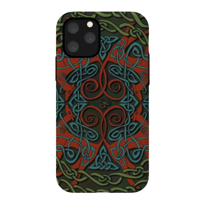 iPhone 11 Pro StrongFit Art Nouveau Greyhounds by Lotti Brown
