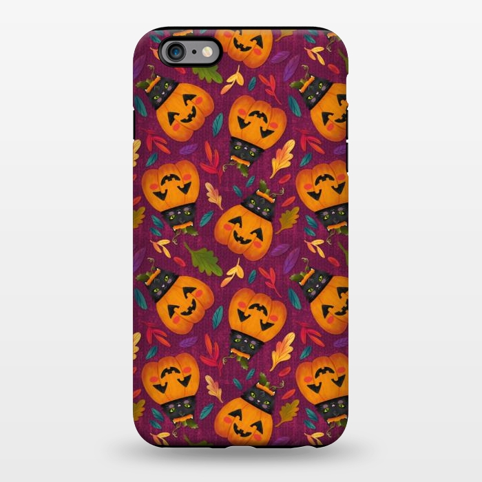 iPhone 6/6s plus StrongFit Pumpkin Kitty by Noonday Design