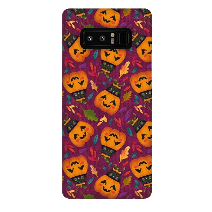 Galaxy Note 8 StrongFit Pumpkin Kitty by Noonday Design