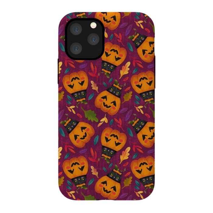 iPhone 11 Pro StrongFit Pumpkin Kitty by Noonday Design