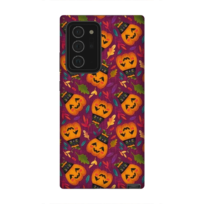 Galaxy Note 20 Ultra StrongFit Pumpkin Kitty by Noonday Design