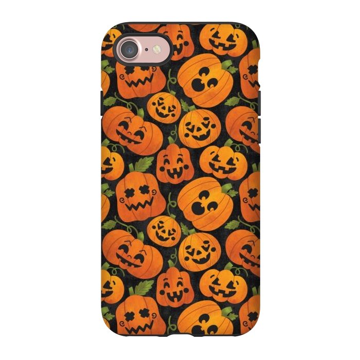 iPhone 7 StrongFit Funny Jack-O-Lanterns by Noonday Design