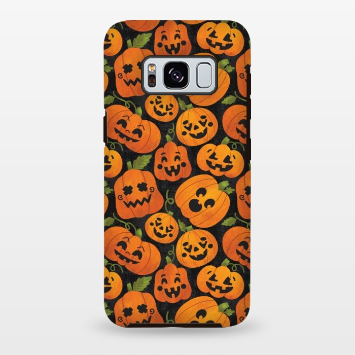 Galaxy S8 plus StrongFit Funny Jack-O-Lanterns by Noonday Design