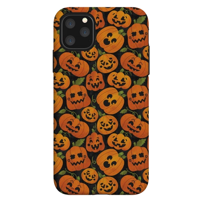 iPhone 11 Pro Max StrongFit Funny Jack-O-Lanterns by Noonday Design