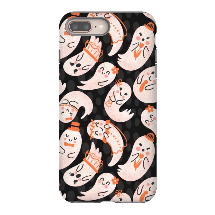 iPhone 7 plus StrongFit Cute Ghost Friends by Noonday Design