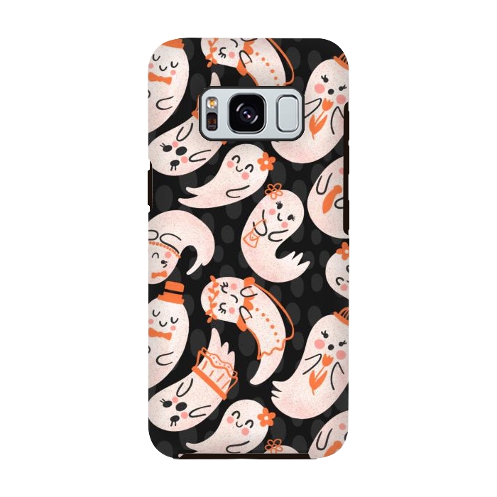 Galaxy S8 StrongFit Cute Ghost Friends by Noonday Design