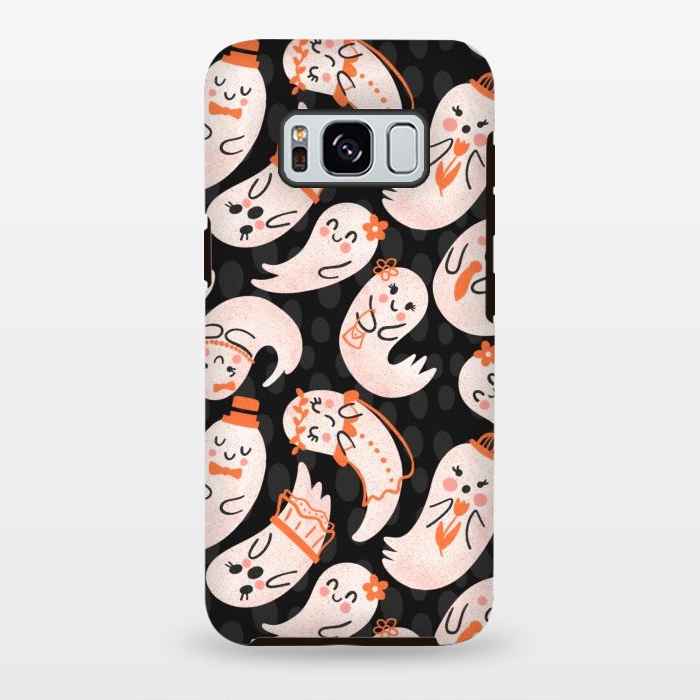 Galaxy S8 plus StrongFit Cute Ghost Friends by Noonday Design