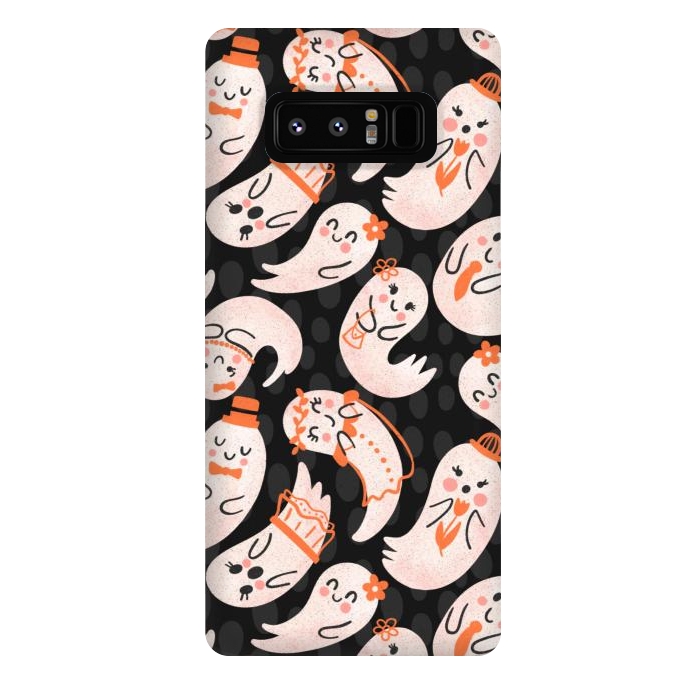 Galaxy Note 8 StrongFit Cute Ghost Friends by Noonday Design