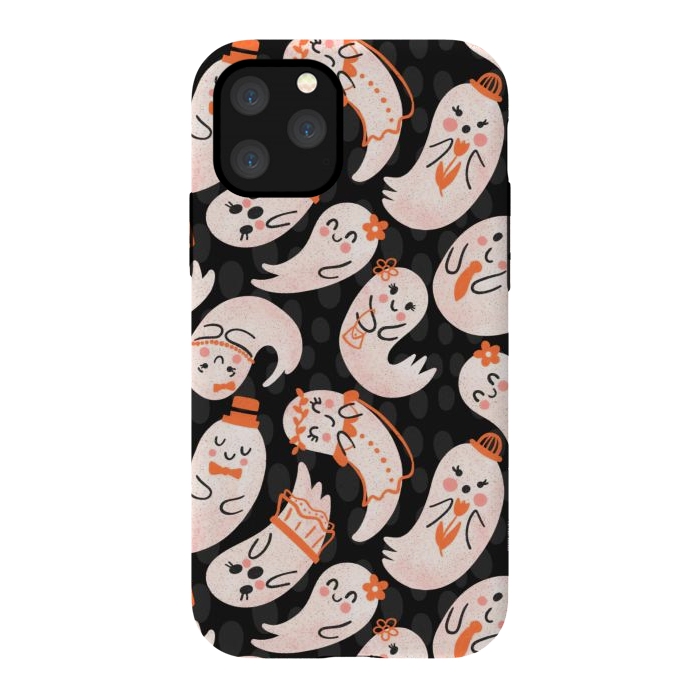 iPhone 11 Pro StrongFit Cute Ghost Friends by Noonday Design
