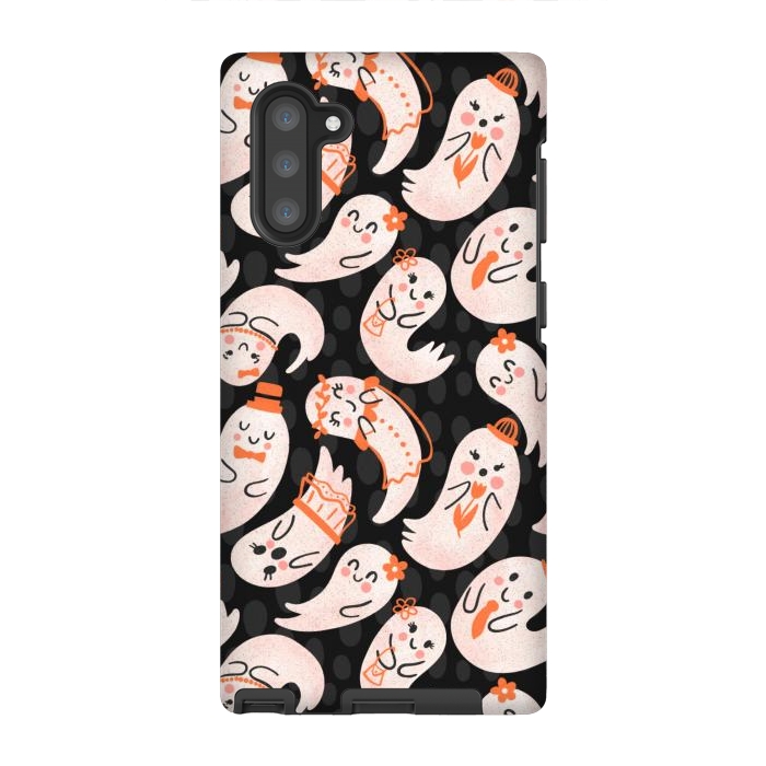 Galaxy Note 10 StrongFit Cute Ghost Friends by Noonday Design