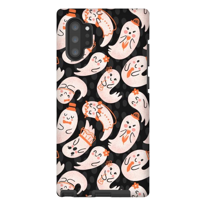 Galaxy Note 10 plus StrongFit Cute Ghost Friends by Noonday Design