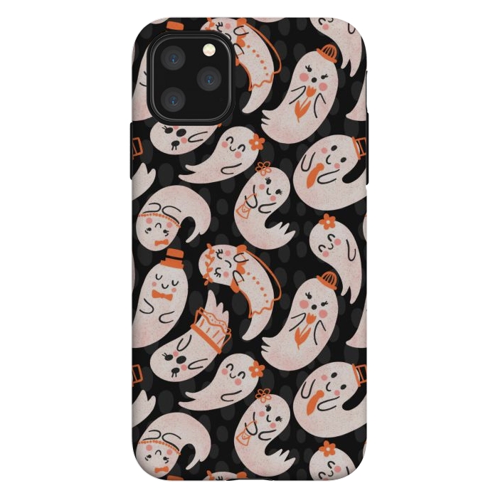 iPhone 11 Pro Max StrongFit Cute Ghost Friends by Noonday Design