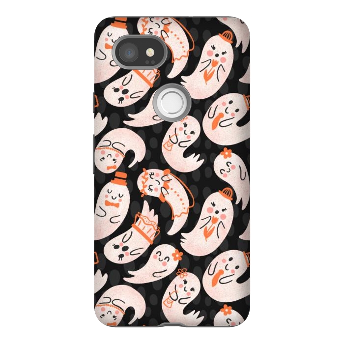 Pixel 2XL StrongFit Cute Ghost Friends by Noonday Design