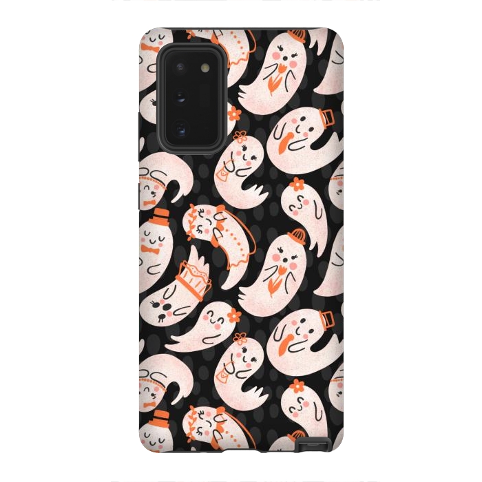 Galaxy Note 20 StrongFit Cute Ghost Friends by Noonday Design